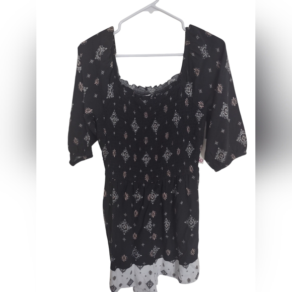 SO Tops - So Romper Medium‎ Milkmaid Whimsigoth Boho Casual Preppy Festival Indie Sleaze